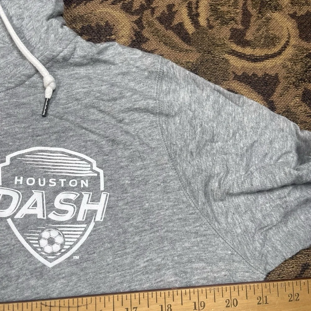 Nike Houston Dash NWSL Core Heather Gray Full Zip Hoodie Womens Size Large New